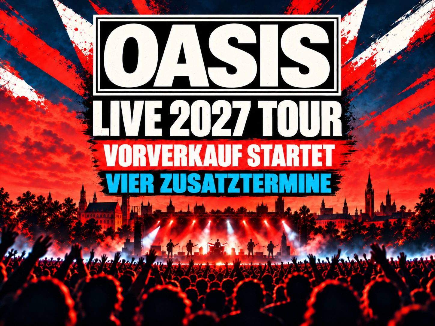 Rozpoczyna się przedsprzedaż Oasis: ogłoszono cztery dodatkowe terminy – Monachium otrzymuje trzeci koncert w Allianz Arena