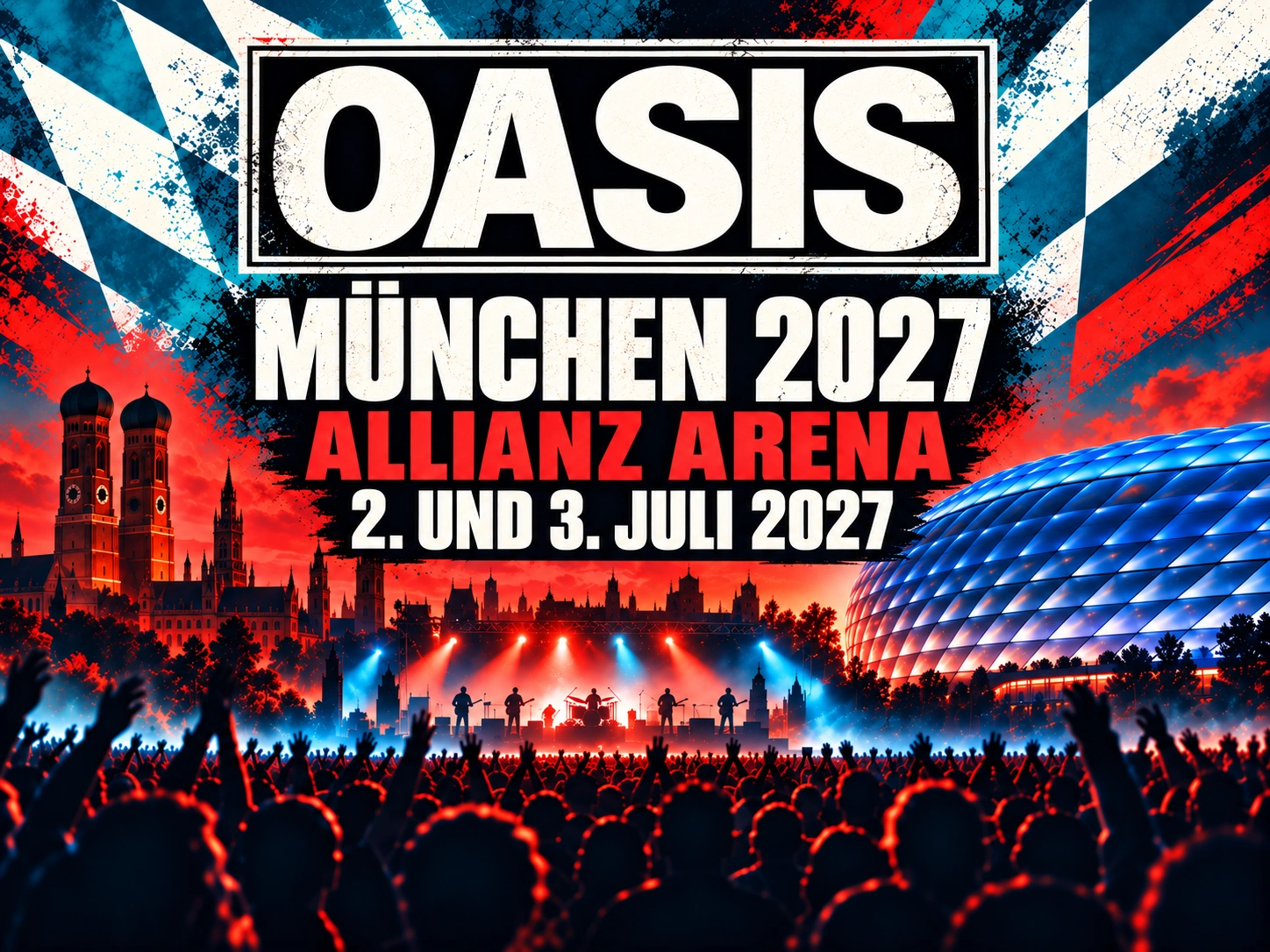 Oasis wracaj? do Niemiec: koncerty w Monachium 2027 w Allianz Arena oficjalnie potwierdzone
